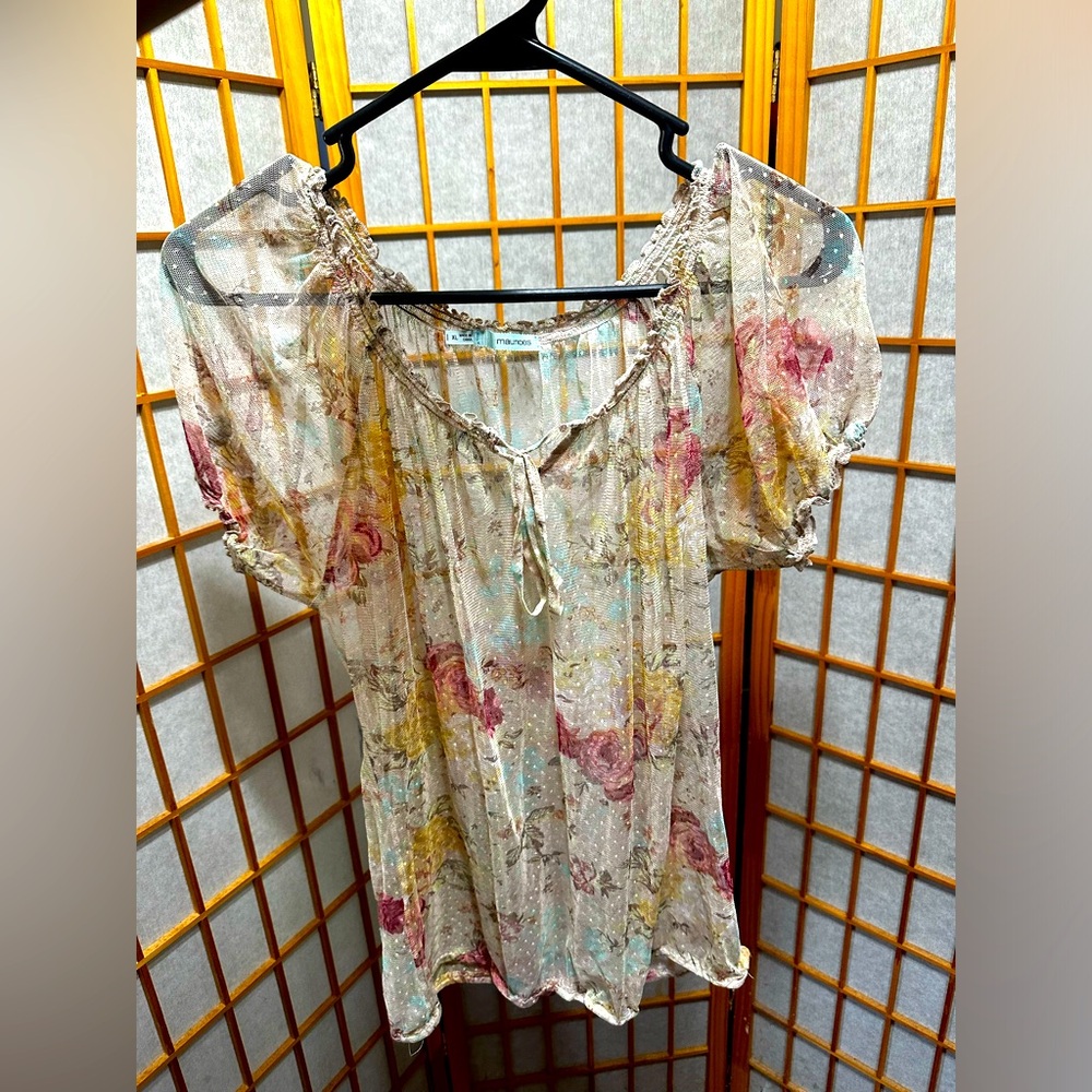 Cute See Through Blouse